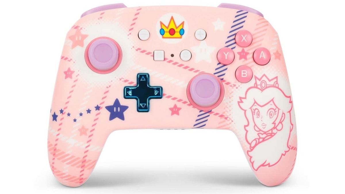 בקר שליטה נטען  Nintendo Rechargeble Princess Peach