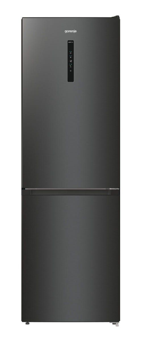 מקרר 2 דלתות gorenje  מקפיא תחתון 329 ליטר בגימור שחור מטאלי דגם NRK619EABXL4