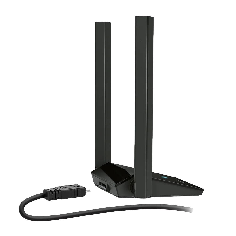 מתאם רשת אלחוטי TP-Link Archer TX20U Plus – Wi-Fi 6 AX1800 – חיבור USB 3.0 – 2 אנטנות חיצוניות מתכווננות – אבטחת WPA3