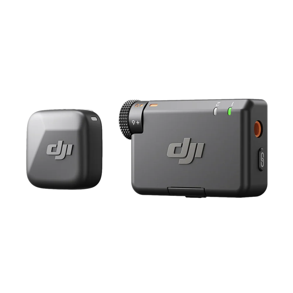 מיקרופון אלחוטי DJI Mic Mini 2.4GHz Bluetooth טווח 400 מטר סינון רעשים מתקדם באחריות יבואן רשמי