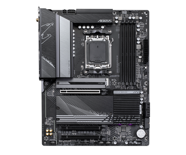 לוח אם GIGABYTE B650 AORUS ELITE AX V2 – תושבת AM5 – שבבים AMD B650 – זכרון DDR5 – גודל ATX – Wi-Fi 6E