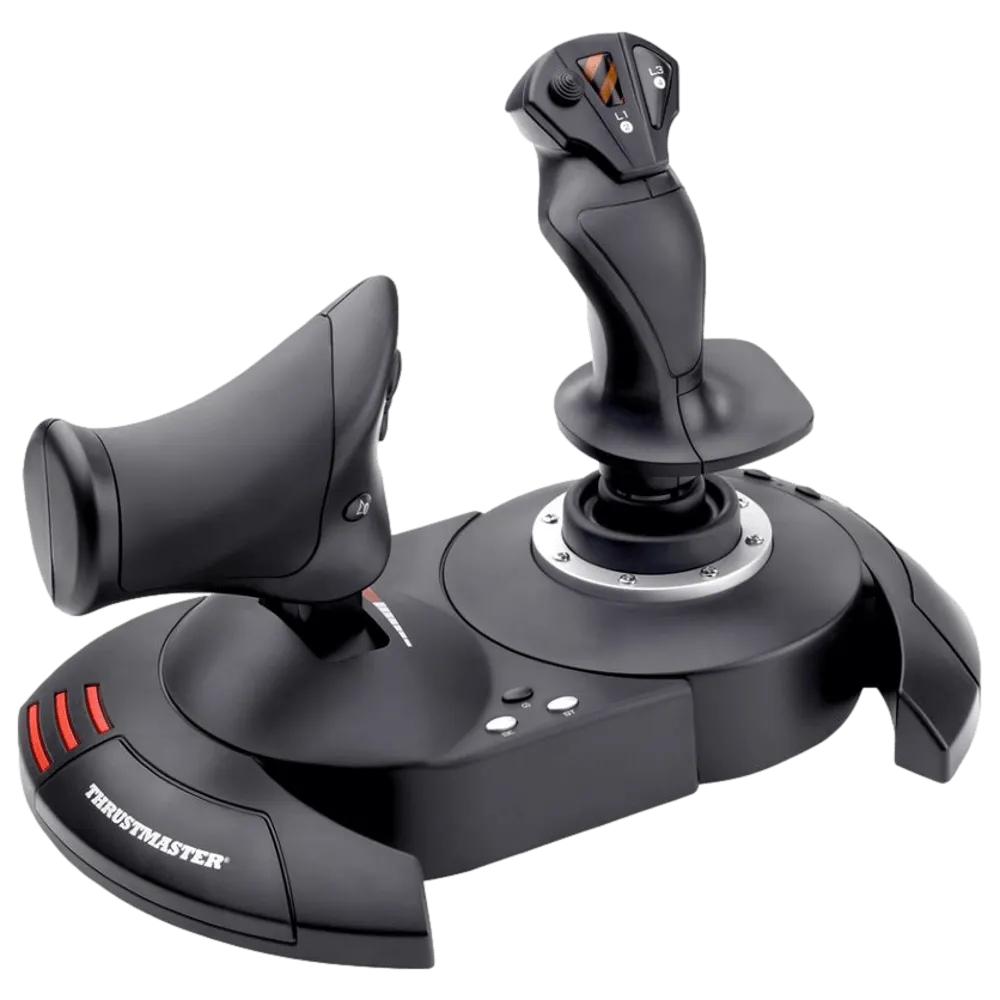 מערכת טיסה Thrustmaster T.Flight HOTAS X – ג'ויסטיק + מצערת ניתקת – 12 כפתורים לתכנות – Twist Rudder – למחשב