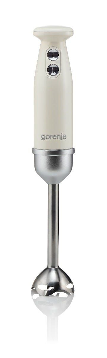 בלנדר מוט כולל קוצץ בצבע שמנת gorenje בעיצוב רטרו דגם HBX603RL