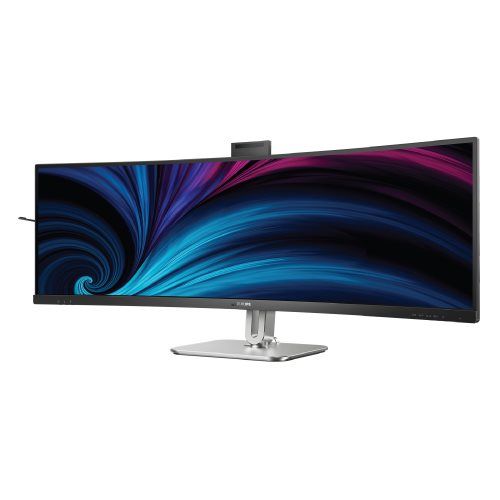 מסך מחשב Philips 49B2U5900CH קעור 49'' Dual QHD VA עם תחנת עגינה USB-C ומצלמה