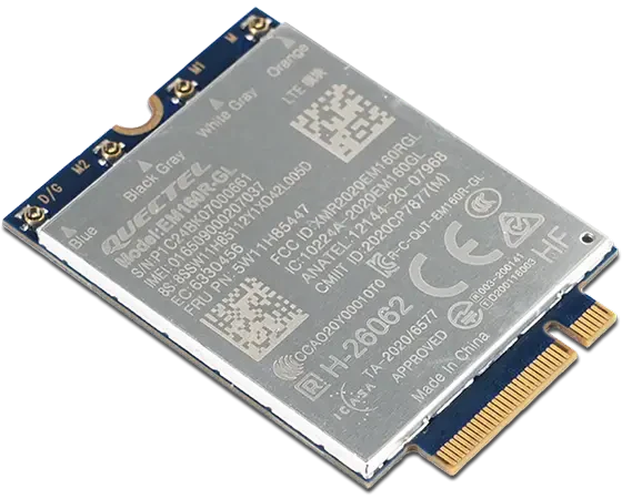 מודם סלולרי Lenovo G4 – טכנולוגיית 4G – חיבור PCIe M.2 – eSIM מובנה – תואם ThinkPad X1 Carbon Gen 12 ו-P16v Gen 2