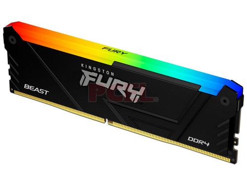 זיכרון Kingston FURY Beast RGB 32GB DDR4 3200MHz CL16 DIMM למחשב נייח