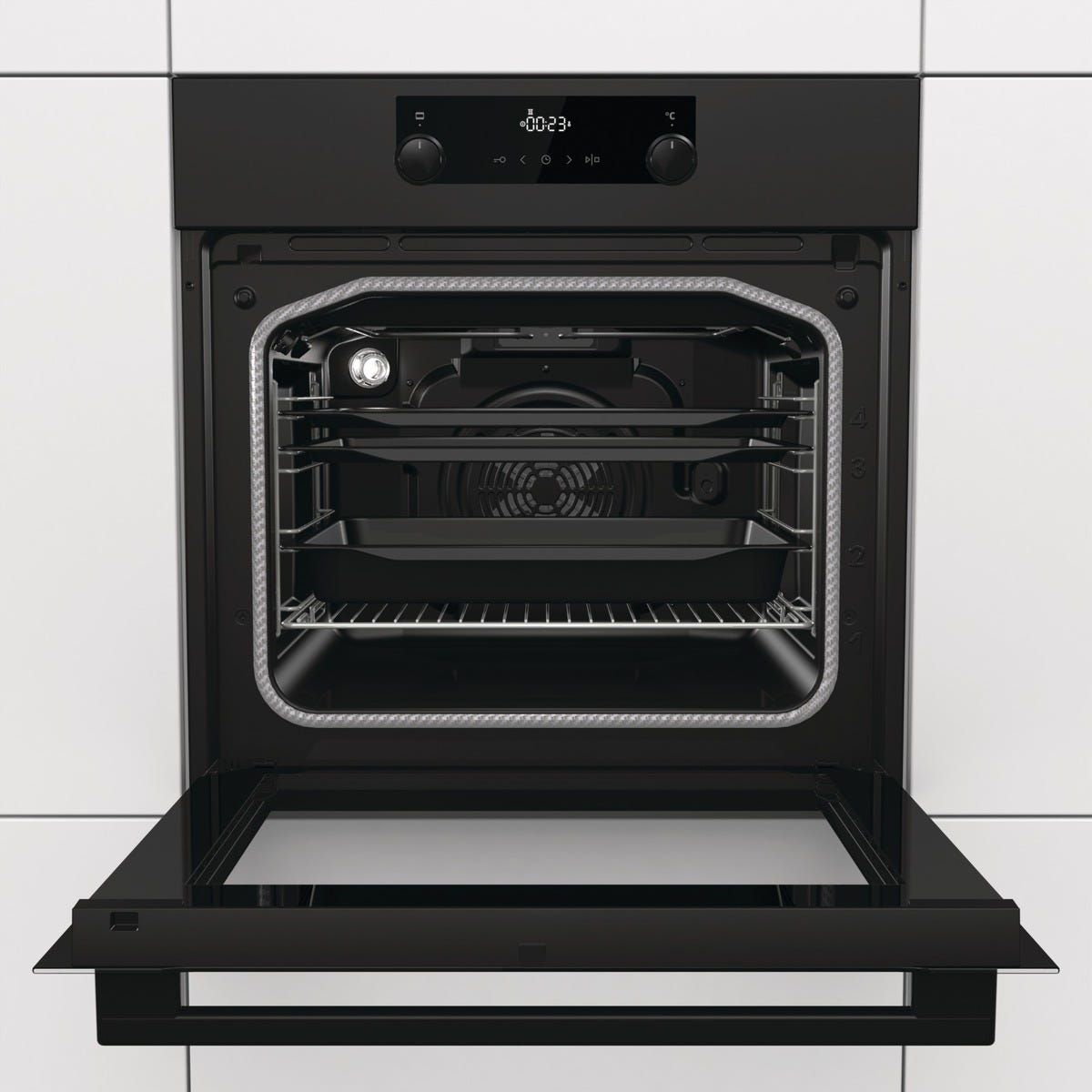 תנור בנוי gorenje בגימור שחור דגם BOP8737B