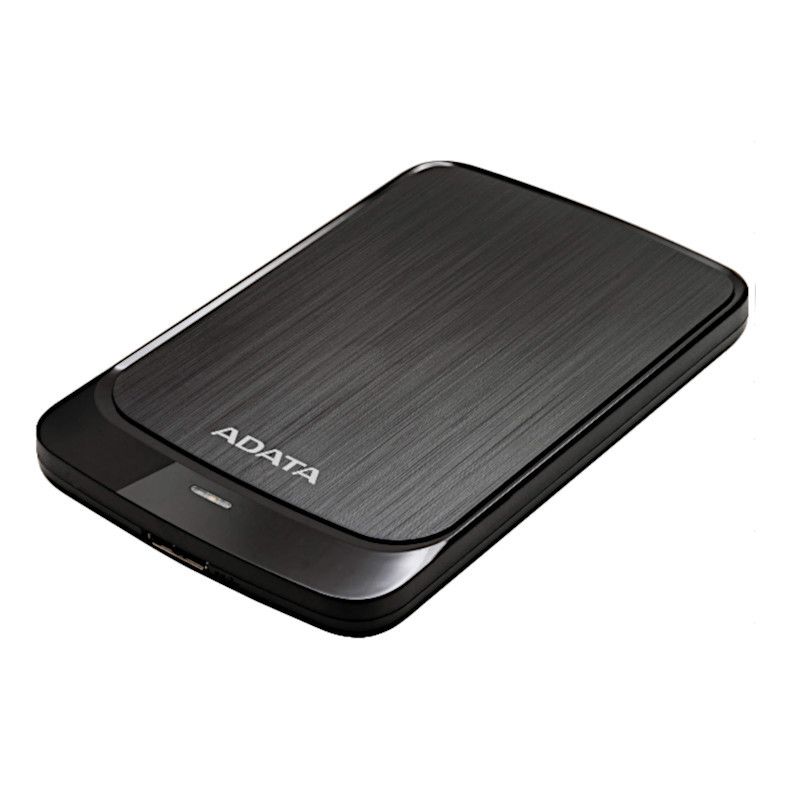 דיסק קשיח חיצוני ADATA HV320 – קיבולת 2TB – תצורה 2.5" – ממשק USB 3.2 Gen1 – מהירות סיבוב 5400RPM – חיישני זעזועים – צבע שחור