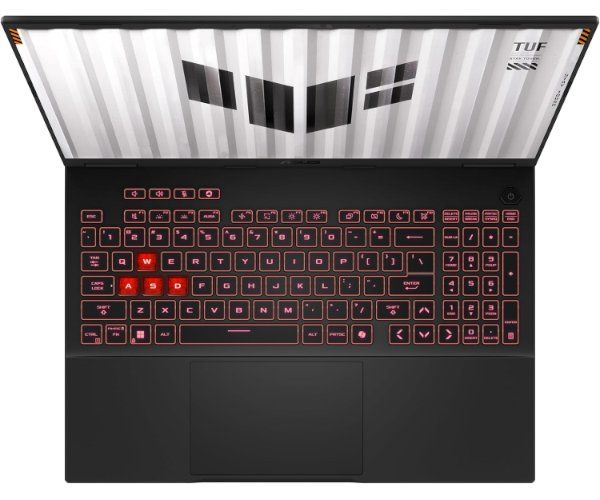 מחשב נייד גיימינג ASUS TUF Gaming F16 – מסך 16 אינץ' WUXGA 144Hz – מעבד AMD Ryzen 9 8940HX – זיכרון 32GB DDR5 – אחסון 1TB NVMe Gen4 – מסך גרפי RTX 5060 8GB – Windows 11 Home