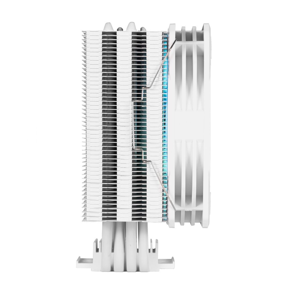 קירור אוויר למעבד BOREAS E1-410WH לבן – מאוורר 120mm ARGB – זרימת אוויר 70.2 CFM – TDP 180W – 4 צינורות חום