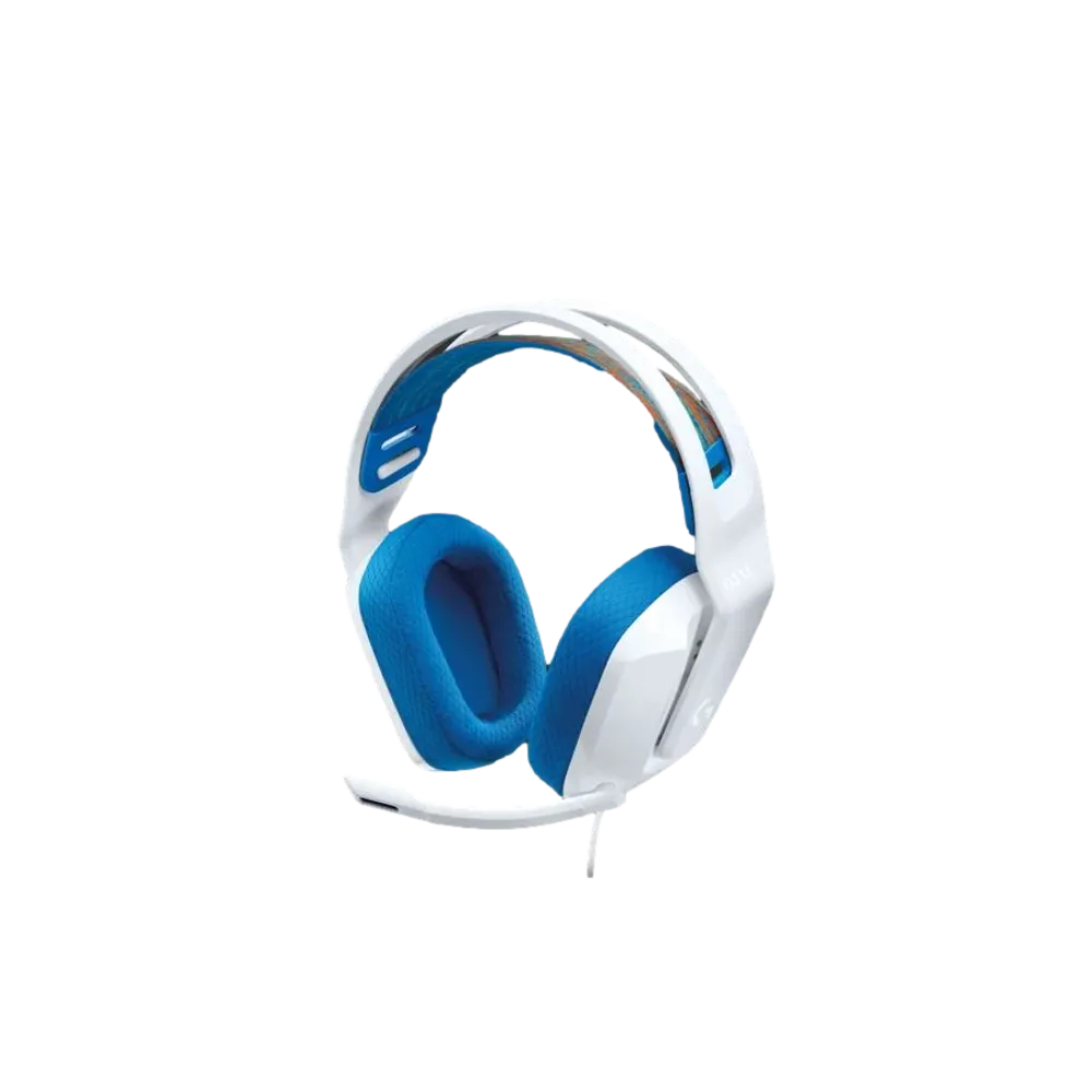 אוזניות גיימינג חוטיות Logitech G335 – חיבור 3.5 מ"מ – רב-פלטפורמה – לבן