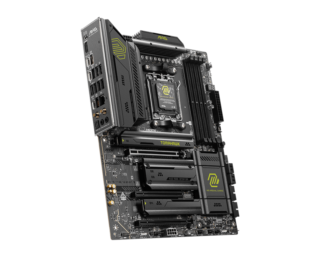 לוח אם MSI MAG X870E TOMAHAWK WIFI AM5 DDR5 WiFi 7 4x M.2 4x SATA III מהיר ויציב באחריות יבואן רשמי
