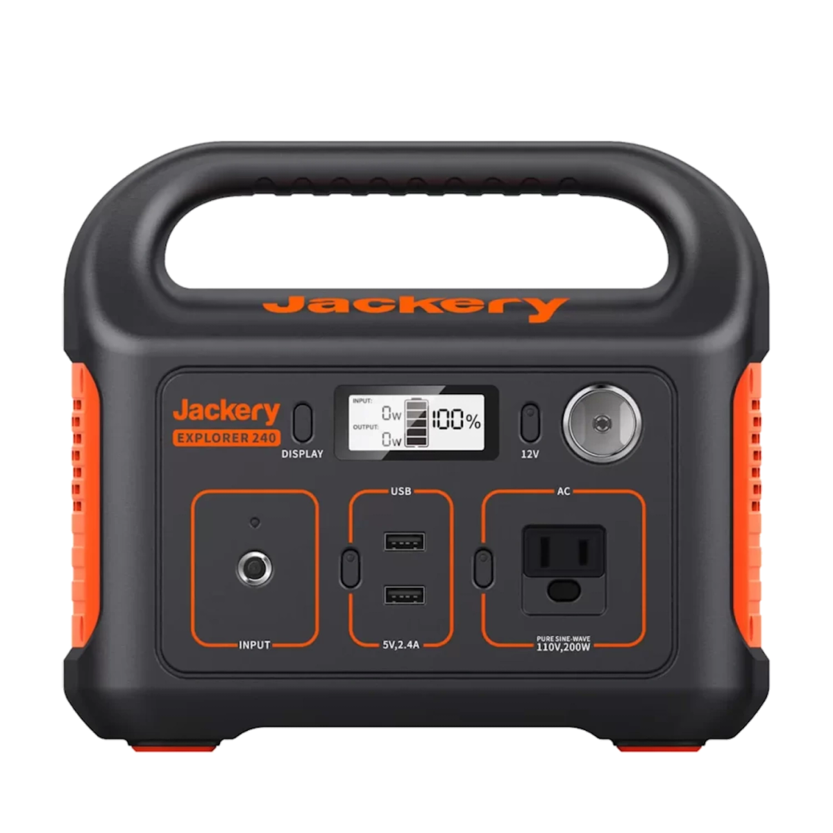תחנת כוח ניידת Jackery Explorer 240 – קיבולת 240Wh – סוללת Li-ion NMC – משקל 3 ק"ג – אחריות שנתיים