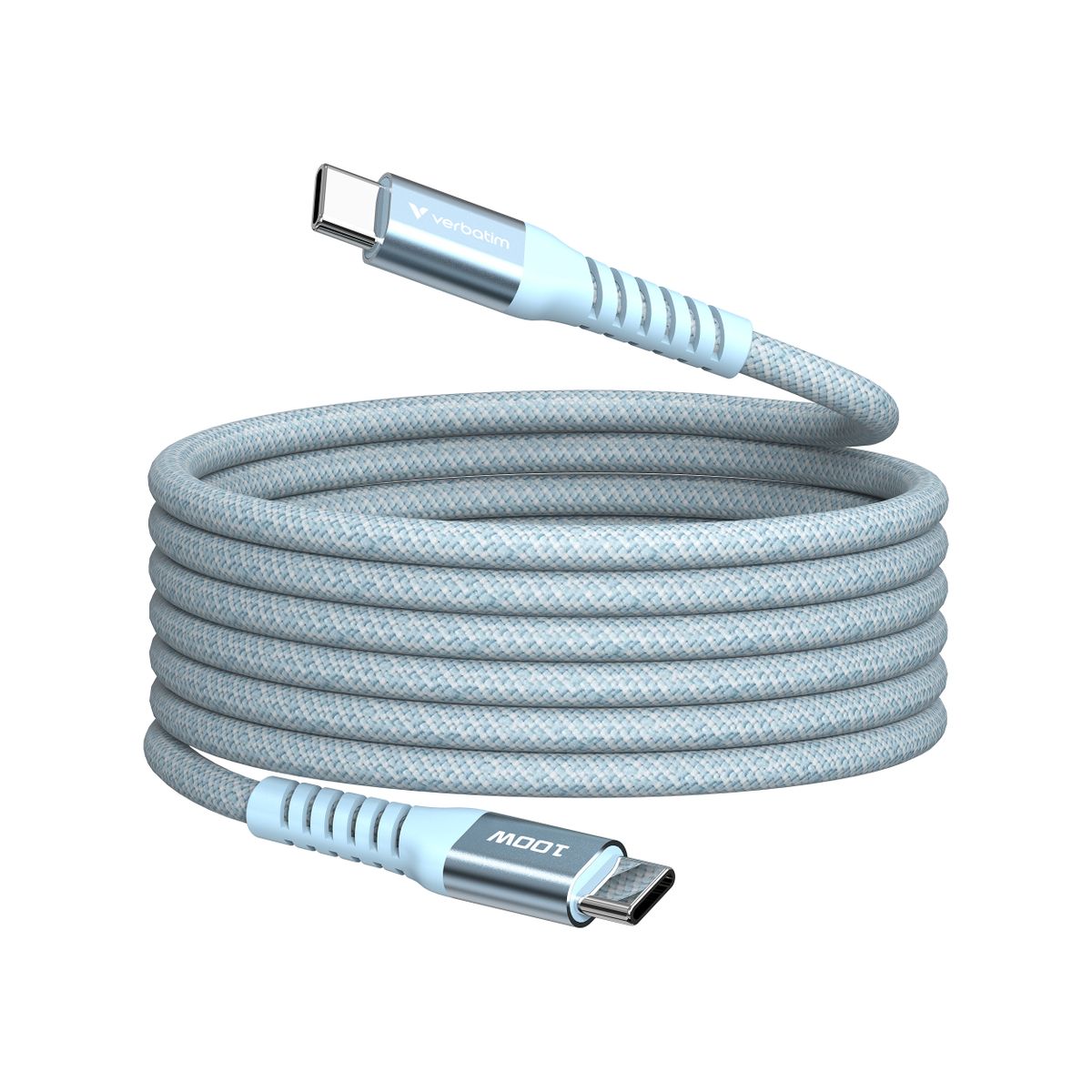 VERBATIM SYNC&CHARGE USB C TO USB C 100W MAGNETIC 1.2M-BLUE