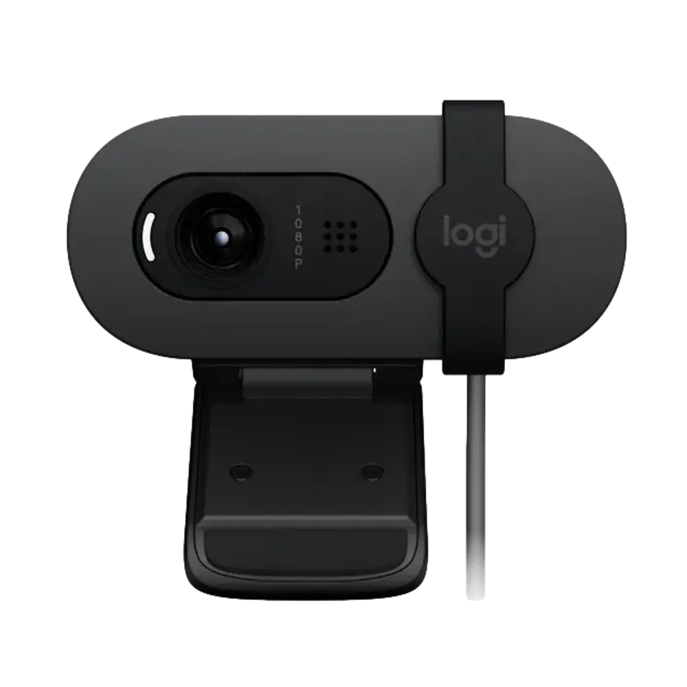מצלמת רשת Logitech BRIO 100 Full HD 1080p 2MP USB-A גרפיט באחריות יבואן רשמי