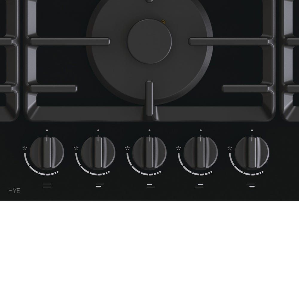כיריים גז gorenje בגימור זכוכית שחורה 90 סמ דגם GCW951B