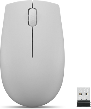 Lenovo 300 Wireless Compact Mouse Arctic Grey 1Y