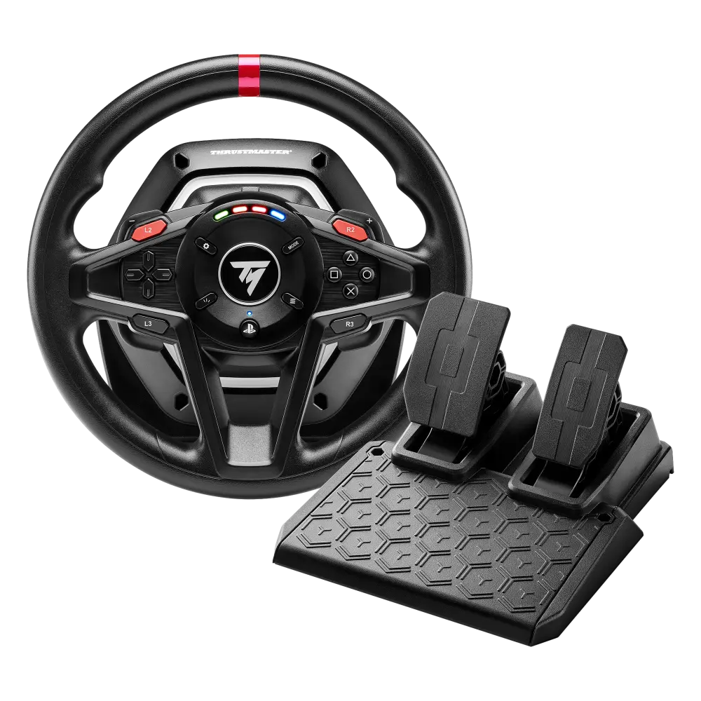 הגה מירוצים Thrustmaster T128P – PS4/PS5/PC – כולל דוושות מגנטיות