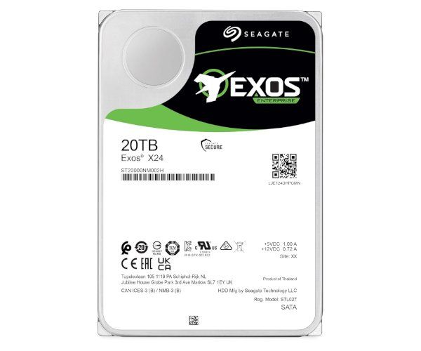 דיסק Seagate Exos X24 20TB Enterprise 3.5 7200RPM 256MB cache