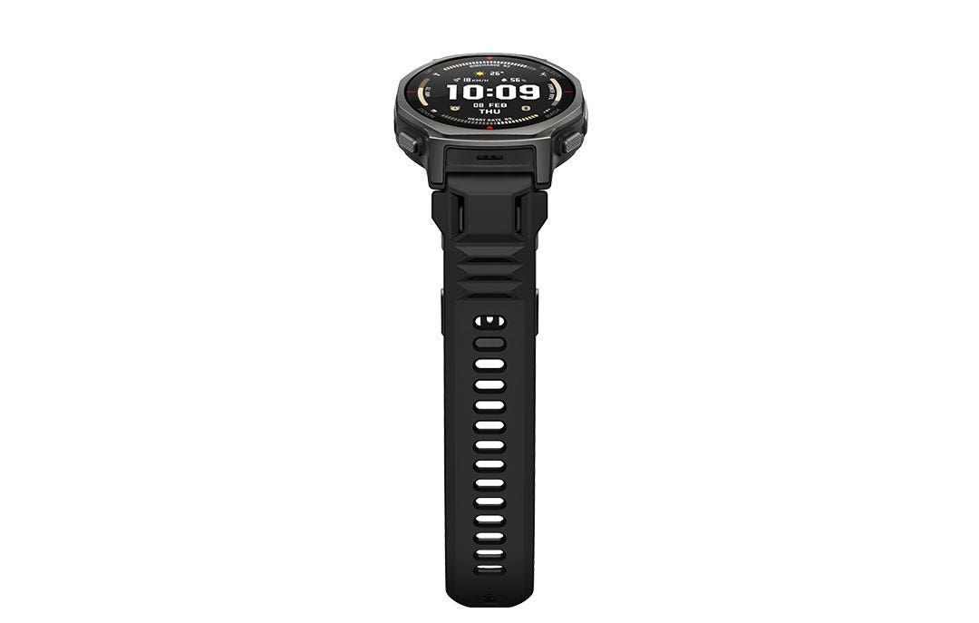 שעון חכם Amazfit T-Rex 3 Pro 44mm – מסך AMOLED ספיר 1.32" – GPS דו-תדרי – עמידות 10ATM – סוללה עד 17 ימים – צבע שחור טקטי