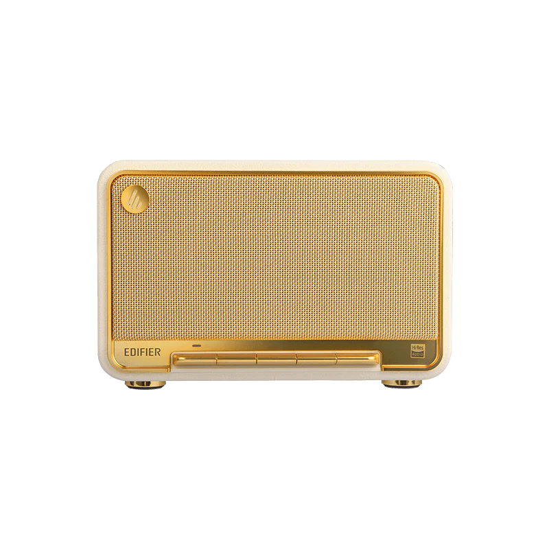 רמקול שולחני אלחוטי Edifier D32 – הספק טווח גבוה 15W×2 וטווח נמוך 30W – תגובת תדר 52Hz-40kHz – Bluetooth 5.3 ו-Wi-Fi AirPlay – חיבורי USB-C ו-AUX – צבע לבן