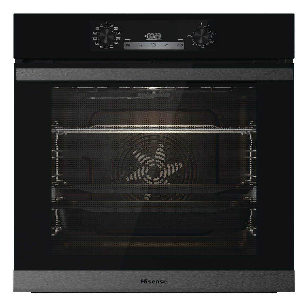 תנור בנוי Hisense בגימור זכוכית שחורה דגם BSA65226AB
