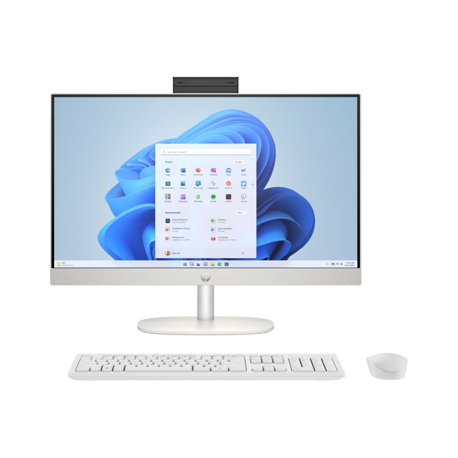 HP AIO 27` FHD Ultra5-125U 16GB DDR-5 512SSD DOS WHITE 3YOS
