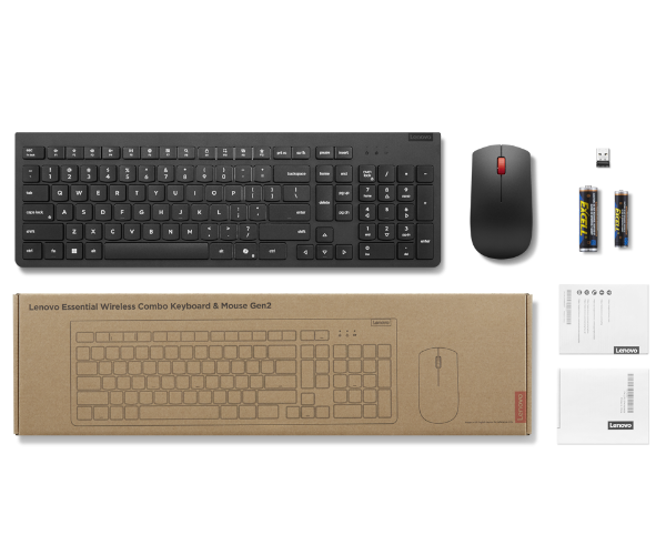 סט אלחוטי Copilot Black + LENOVO Essential Wireless combo gen2