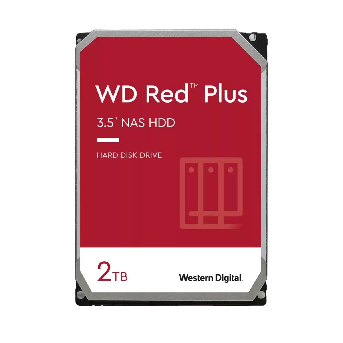 כונן קשיח Red Plus NAS בנפח 2TB מבית WD דגם WD20EFZX