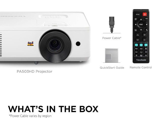 מקרן ViewSonic PX704HD Lamp 4,000 Lumens FHD 2XHDMI Speakers