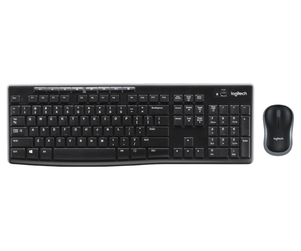 סט מקלדת ועכבר אל חוטי Logitech Wireless Desktop MK270