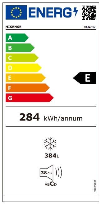 מקרר מקפיא וורסטילי HISENSE בנפח 384 ליטר דגם RM40W