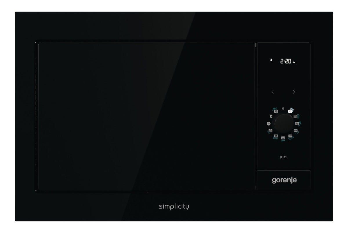 מיקרוגל בנוי gorenje שחור 23 ליטר דגם BM235G1SYB