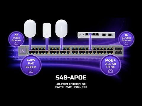 מתג רשת Alta Labs S48-APOE | ניהול ענן