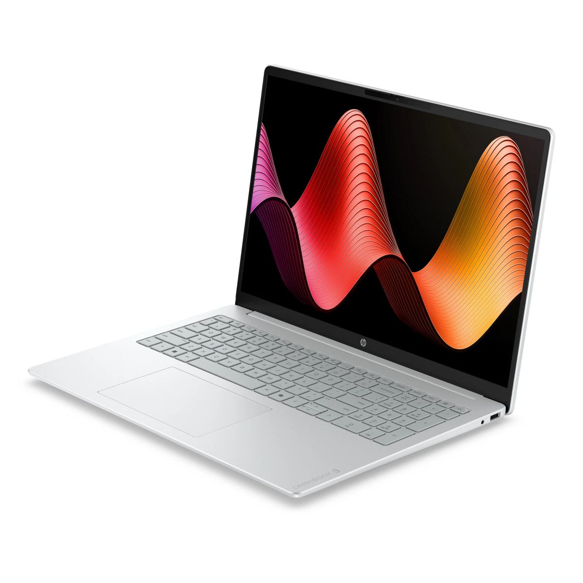 מחשב נייד 16" HP OmniBook 3 – מעבד Intel Core 7 350 – זכרון 12GB – כונן 512GB SSD – מ.גרפי Intel Graphics – צבע כסוף