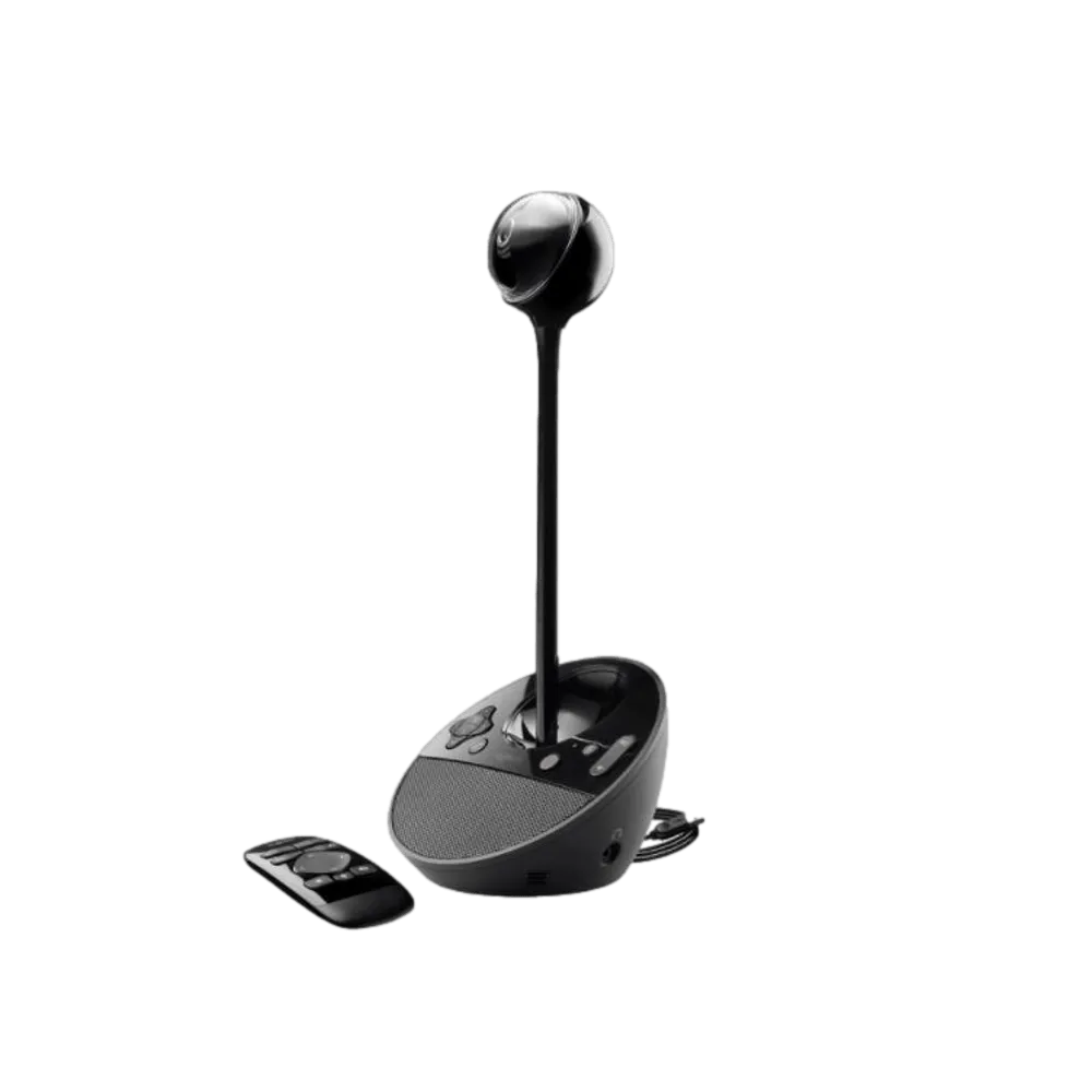 מצלמת ועידה Logitech BCC950 – Full HD 1080p ב-30fps – זווית צילום 78° – מצלמה ממונעת – רמקול ומיקרופון מובנים – שלט רחוק – חיבור USB