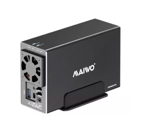 מארז חיצוני  ל-2 דיסקים MAIVO HDD 3.5 DUAL BAY USB3.2 RAID