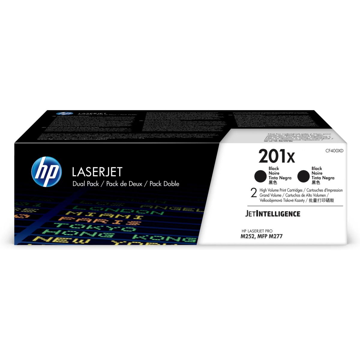זוג טונרים HP 201X ל CF400-XD M252 277