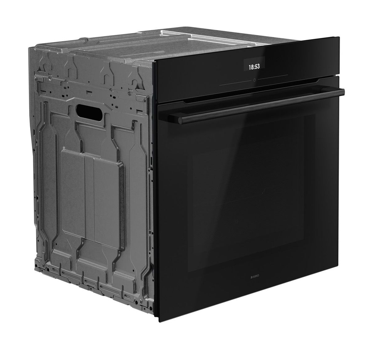 תנור בנוי משולב מיקרוגל ASKO OCM26BGH – 71.5 ליטר – 60 ס"מ – מיקרו אינוורטר – זכוכית שחורה