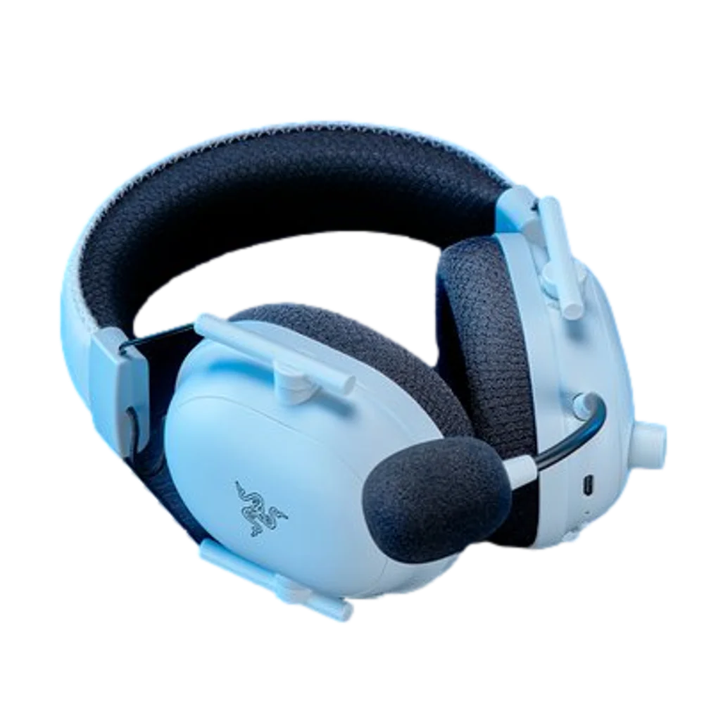 אוזניות גיימינג אלחוטיות Razer BlackShark V2 Pro – דרייברים TriForce Titanium 50 מ"מ – סוללה עד 70 שעות – צבע לבן