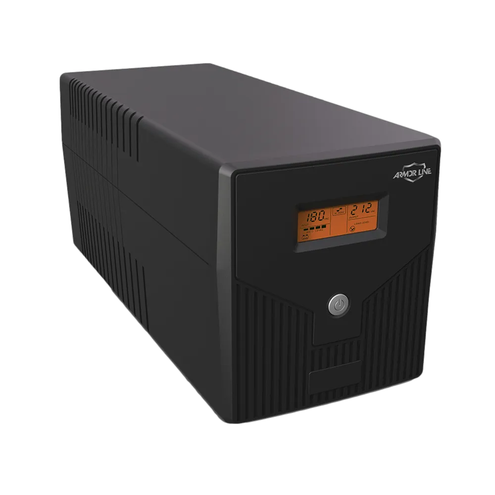 אל פסק אינטראקטיבי Armor Line – 1000VA / 600W – צג דיגיטלי – מייצב מתח – USB ו-RS232