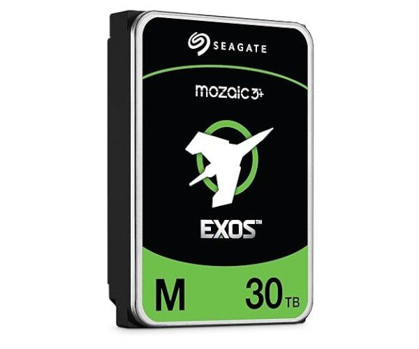 דיסק קשיח פנימי Seagate Exos M – נפח 30TB – 3.5" – 7200RPM – SATA III – סדרת Enterprise
