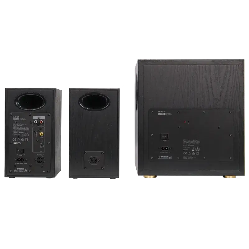 מערכת רמקולים Edifier S355DB 2.1 – רמקולי מדף + סאב-וופר – הספק 150W RMS – Bluetooth – שחור