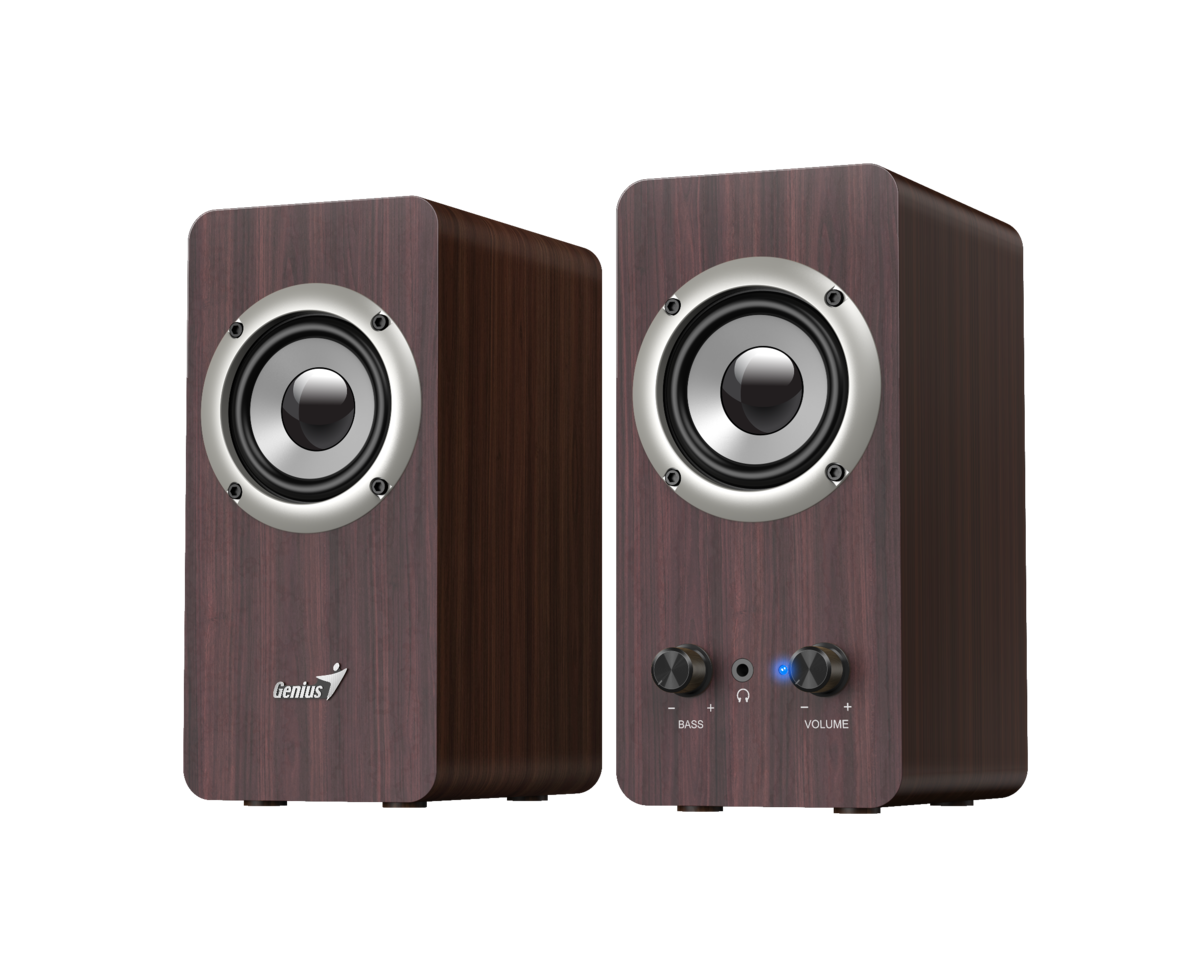 רמקולים 2.0 עץ Genius SP-HF400