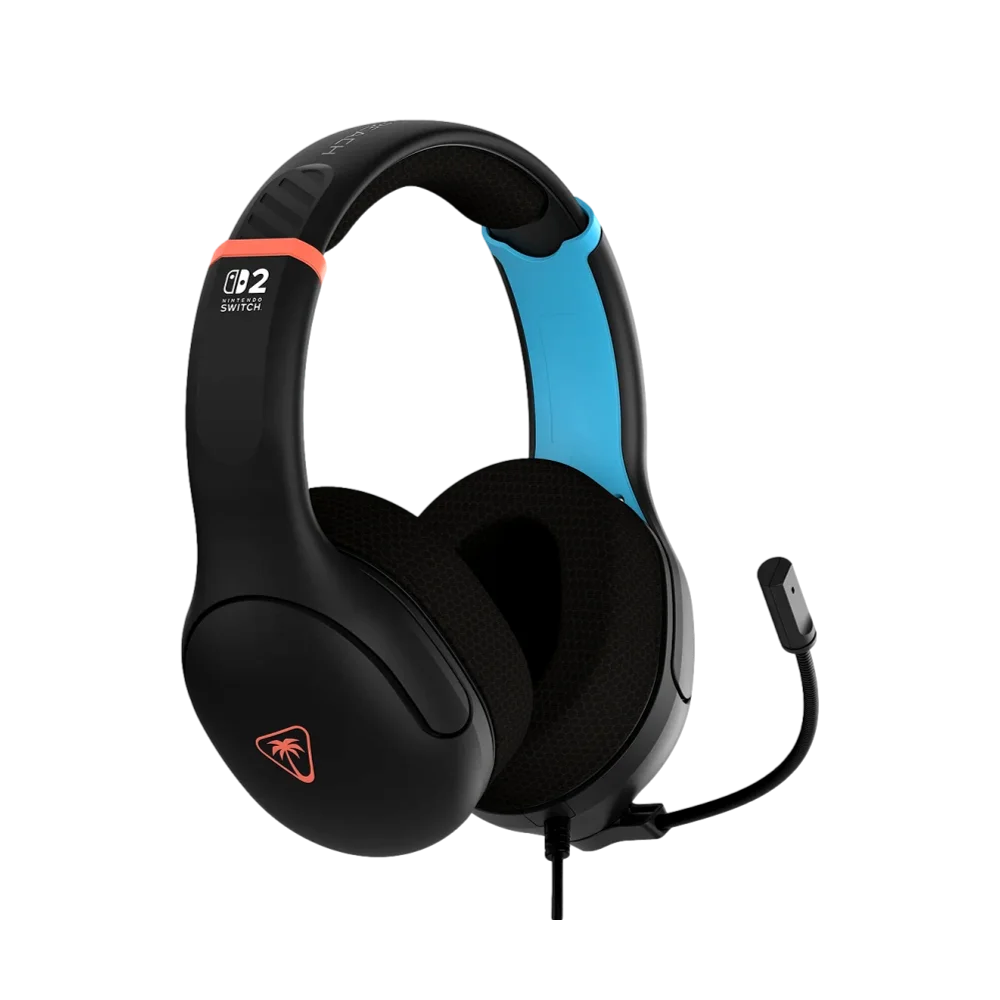 אוזניות גיימינג חוטיות דגם Airlite™ Fit ל-Nintendo Switch™ 2 בצבע שחור פחם מבית Turtle Beach