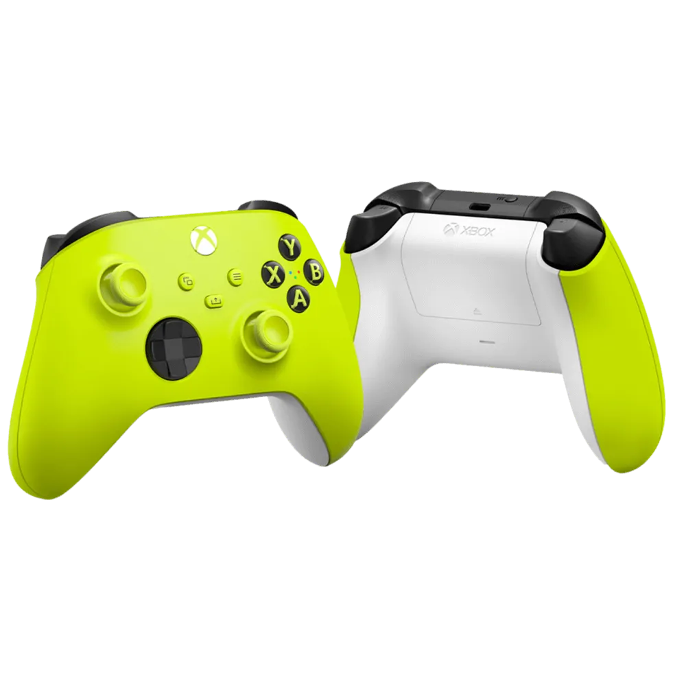 בקר אלחוטי Xbox Electric Volt – D-Pad היברידי – Bluetooth / USB-C – עד 40 שעות סוללה – צהוב
