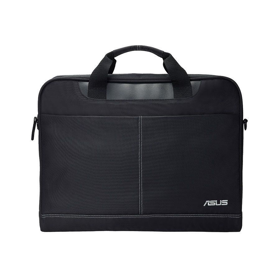 תיק למחשב נייד ASUS Nereus Carry Bag – עד 16 אינץ׳, ריפוד מגן, רצועה מתכוונת – צבע שחור