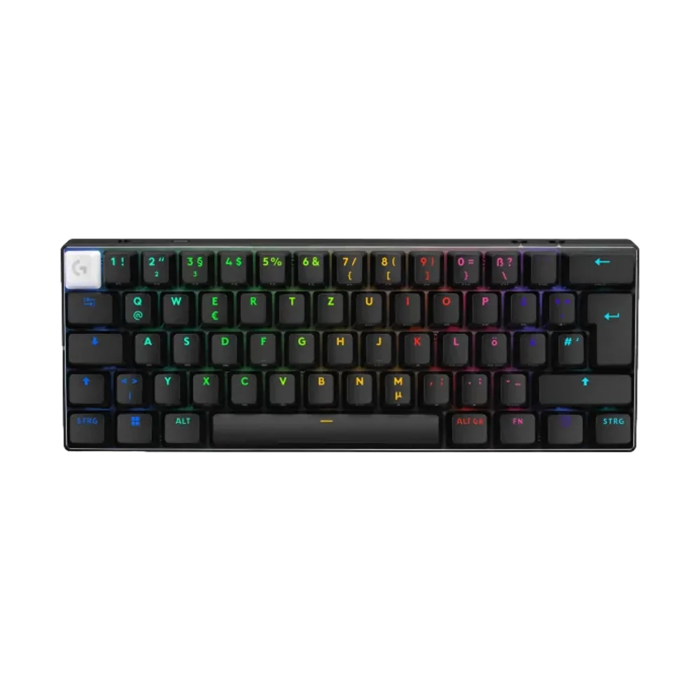 מקלדת גיימינג אלחוטית Logitech G Pro X 60 – LIGHTSPEED – עיצוב 60% – שחור