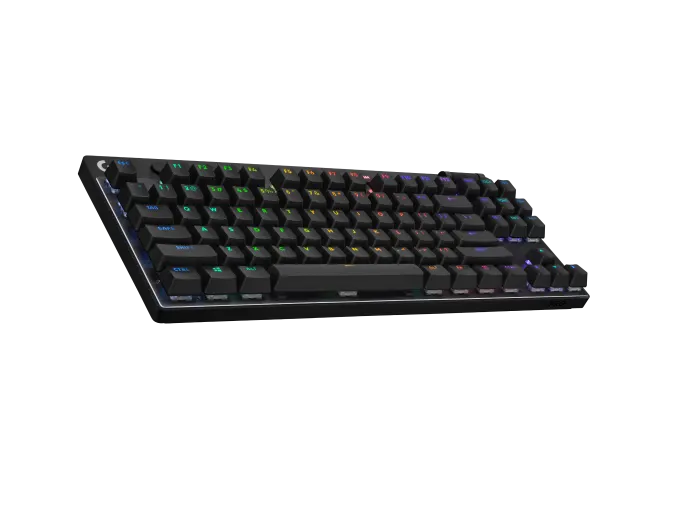 מקלדת גיימינג אלחוטית Logitech G PRO X TKL LIGHTSPEED – פריסת Tenkeyless – סוללה עד 50 שעות – מכסי PBT – צבע שחור