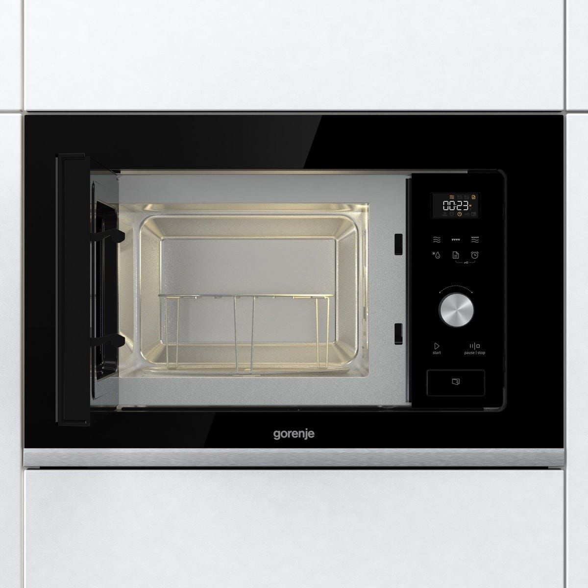 מיקרוגל gorenje בנוי משולב גריל 20 ליטר דגם BMX201AG1BG